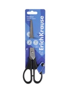 Ножницы ErichKrause Standard, 19 см, двойная заточка, нержавеющие лезвия, ударопрочный пластик, блистер, чёрные - Фото 9