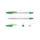 Ручка шариковая Erich Krause R-301 Classic, узел 1.0 мм, чернила зелёные, длина линии письма 2000 метров - Фото 2