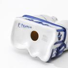 Сувенир "Дед и баба", 6,5 см, гжель, авт. Неплюев В.В. - фото 24748962