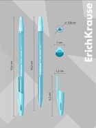 Ручка шариковая ErichKrause. R-301 Spring Stick, синий стержень, узел 0.7 мм, МИКС - Фото 3