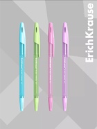 Ручка шариковая ErichKrause. R-301 Spring Stick, синий стержень, узел 0.7 мм, МИКС - Фото 7