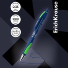 Ручка гелевая ErichKrause MEGAPOLIS GEL, узел 0.5 мм, чернила синие, длина линии письма 500 метров - Фото 3