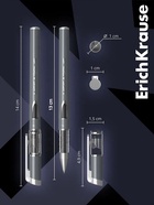 Ручка гелевая ErichKrause Megapolis Gel, чернила чёрные, узел 0.5 мм, длина линии письма 500 метров - Фото 5