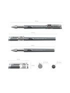 Ручка гелевая ErichKrause Megapolis Gel, чернила чёрные, узел 0.5 мм, длина линии письма 500 метров - Фото 7