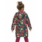 Пальто для девочек, рост 98 см, цвет изумрудный - Фото 2