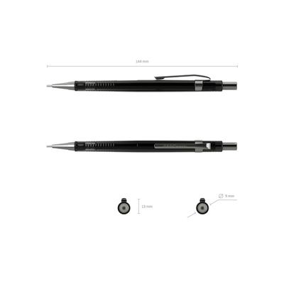 Карандаш механический ErichKrause «Black Pointer», 0.5 мм, НВ, в коробке