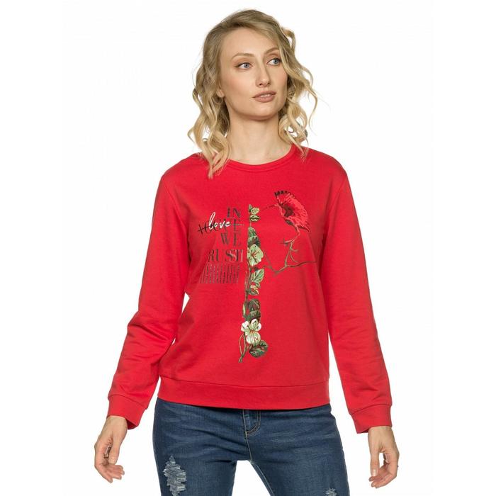 Толстовка женская, размер S, цвет красный 49762