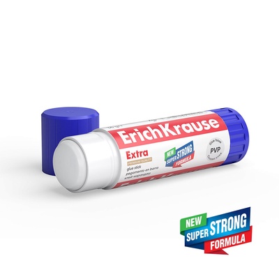 Клей-карандаш, ErichKrause Extra, PVP, усиленный, 36 г