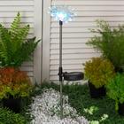 Фонарь садовый на солнечной батарее Smartbuy, 55 см, 1 led, нержавеющая сталь, пластик - фото 3755319