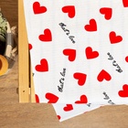 Простыня для бани «Сердечки» 150×180±5 см, 100% хлопок, вафельное полотно, 160 г/м² - Фото 3