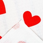 Простыня для бани «Сердечки» 150×180±5 см, 100% хлопок, вафельное полотно, 160 г/м² - Фото 6