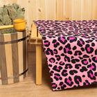Простыня для бани «Этель» Leopard, 150×180±5 см, 100% хлопок, вафельное полотно, 160 г/м² - Фото 1