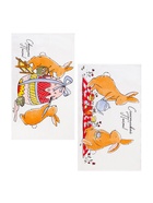 Набор кухонных полотенец Доляна «Пасхальные зайчики», 35×60 см - 2 шт., 100% хлопок, вафля 160 г/м² - Фото 5