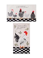 Набор кухонных полотенец «Доляна, С праздником Светлой Пасхи», 35×60 см - 2 шт., 100% хлопок, вафля 160 г/ - Фото 4