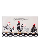 Набор кухонных полотенец Доляна «Пасхальные зайчики», 35×60 см - 4 шт., 100% хлопок, вафля 160 г/м² - Фото 6