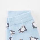 Носки мужские "Пингвины" цвет голубой, размер 25 - Фото 2