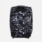 Чемодан малый, 20", отдел на молнии, с расширением, наружный карман, 2 колеса, цвет чёрный - Фото 4