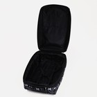 Чемодан малый, 20", отдел на молнии, с расширением, наружный карман, 2 колеса, цвет чёрный - Фото 7