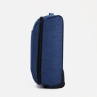 Чемодан малый, 20", отдел на молнии, наружный карман, 2 колеса, цвет голубой - Фото 2