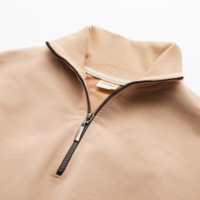 Костюм женский (свитшот, брюки) MINAKU: Casual Collection, размер 44, бежевый