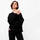 Костюм женский (джемпер, брюки) MINAKU: Casual Collection цвет чёрный, р-р 42 - фото 804490618