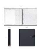 Папка на 4 кольцах А4, ErichKrause Work inside, 35 мм, 1750 мкм, черная - Фото 6