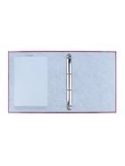 Папка на 4 кольцах А4, ErichKrause Work inside, 35 мм, 1750 мкм, ламинированная, твердая обложка, бордовая - Фото 2