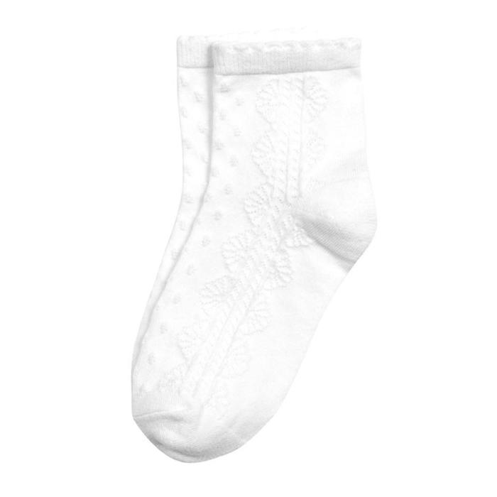 Носки для девочек, размер 14-16, цвет белый - Фото 1