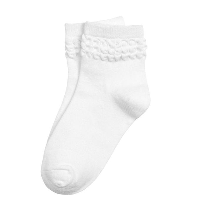 Носки для девочек, размер 14-16, цвет белый - Фото 1