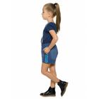 Шорты для девочек, рост 98 см, цвет синий - Фото 3