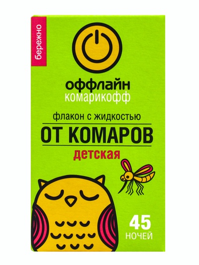Дополнительный флакон-жидкость от комаров «Комарикофф», с экстрактом ромашки, 45 ночей, 30 мл