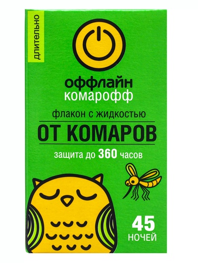 Дополнительный флакон-жидкость от комаров «Комарофф», без запаха, 45 ночей