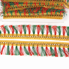 Тесьма красно-зелёная «Кисточки», ширина 4 см, в упаковке 25 м - Фото 3