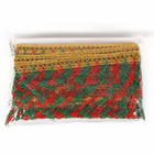 Тесьма красно-зелёная «Кисточки», ширина 4 см, в упаковке 25 м - Фото 4