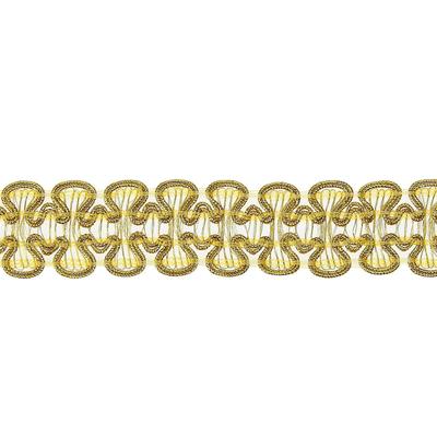 Тесьма плетёная золотая, в упаковке 20 м