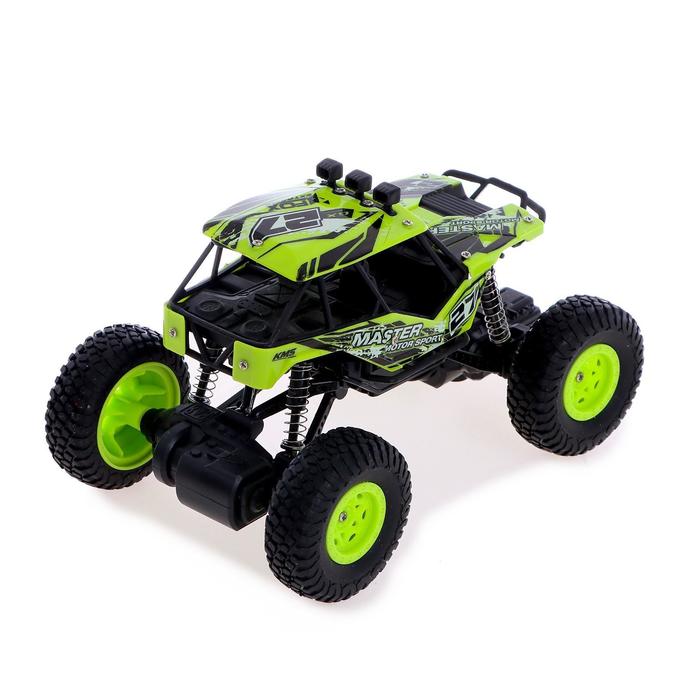 Джип радиоуправляемый «Кросс», работает от батареек, цвет зелёный 49774