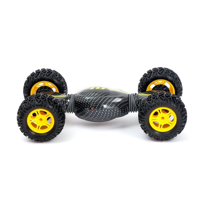 Перевёртыш «Вездеход», полный привод, работает от аккумулятора, цвет жёлтый 49777