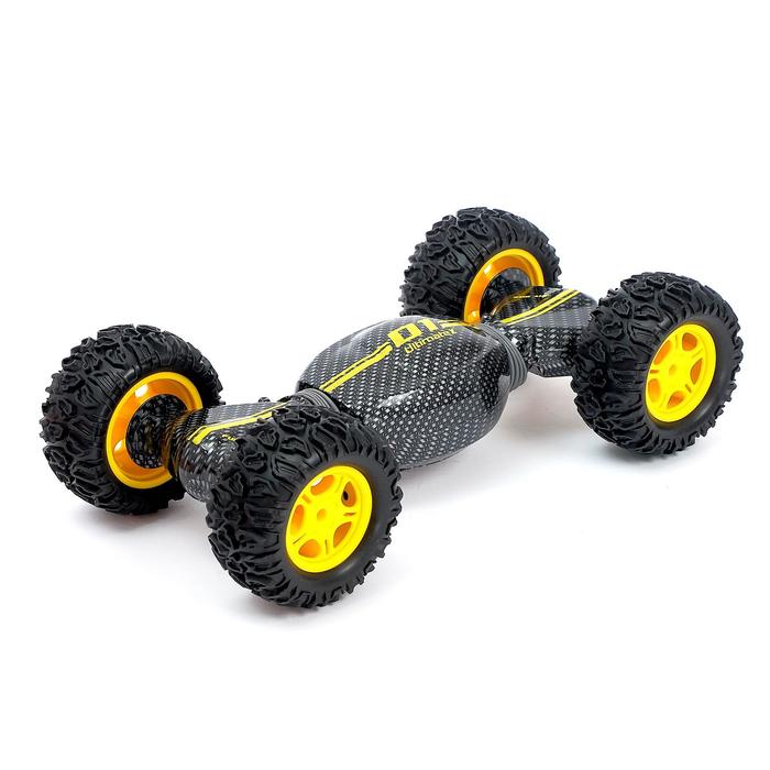 Перевёртыш «Вездеход», полный привод, работает от аккумулятора, цвет жёлтый 49777