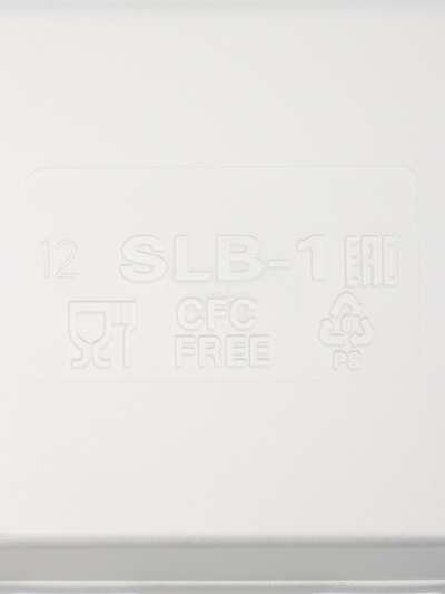 Ланч - бокс одноразовый, 24.7×20.6×7 см, 1 секция, полистирол, белый