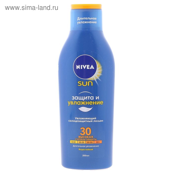 Увлажняющий солнцезащитный лосьон NIVEA SUN СЗФ30 200 мл - Фото 1