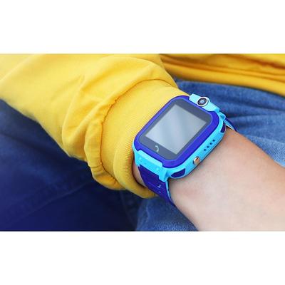 Детские смарт-часы Windigo AM-12, 1.44", 128x128, SIM, 2G, LBS, камера 0.08 Мп,IP67, голубые