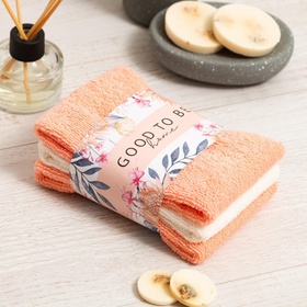 Набор махровых полотенец Good to be, 30×30 см - 3 шт., 340 г/м², 100% хлопок