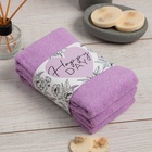 Набор махровых полотенец Happy day, 30×30 см - 3 шт., 340 г/м², 100% хлопок - Фото 3