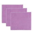 Набор махровых полотенец Happy day, 30×30 см - 3 шт., 340 г/м², 100% хлопок - Фото 4