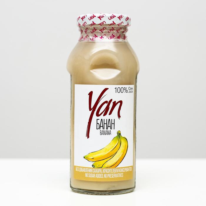 Банановый сок восстановленный YAN, 250 мл - Фото 1