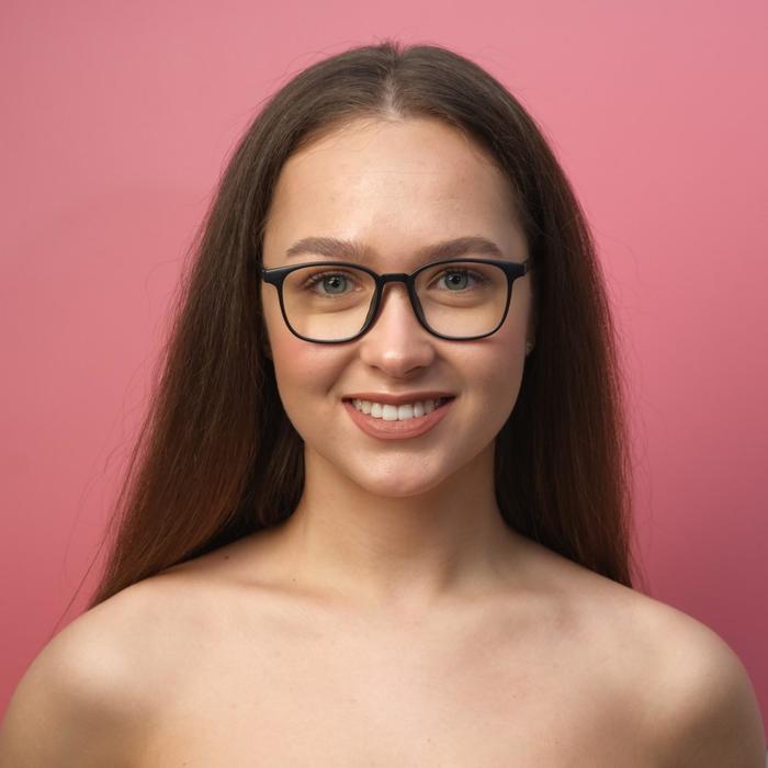 Очки для компьютера "Мастер К" линза 5 х 4.5 см, ширина 14 см, дужка 14.5 см - Фото 1