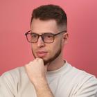 Очки для компьютера мужские «Мастер К», линза 4×5.5 см, ширина 14 см, дужка 15 см - Фото 3
