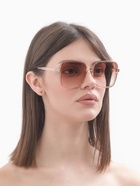 Очки солнцезащитные женские «OneSun. Стрекоза», uv 400, линза 6×5.5 см - Фото 5