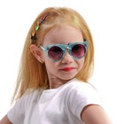 Очки солнцезащитные детские, uv 400, линза 4.8х5 см, ширина 13 см, дужка 13 см, микс - фото 9247469