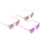 Очки солнцезащитные детские «OneSun. Кошка», uv 400, линза 4.8×5 см, микс - Фото 3